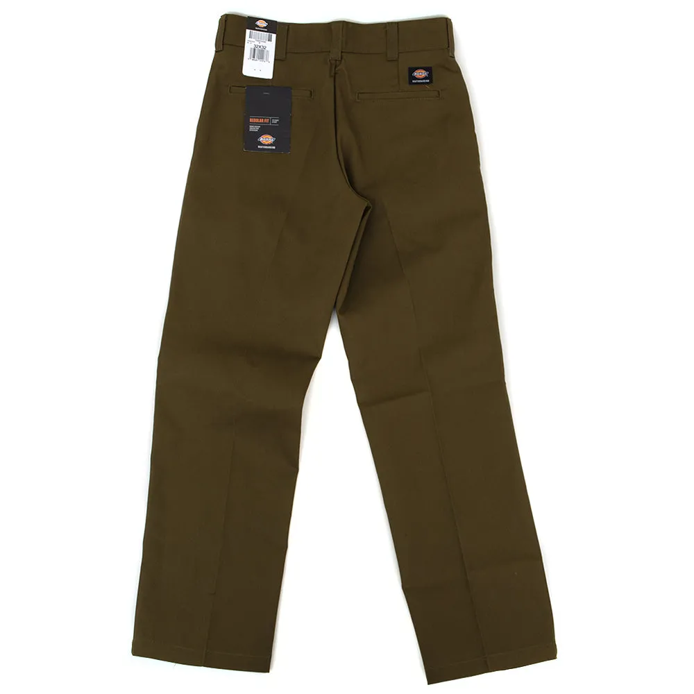 Regular Fit Twill Pant (Dark Olive)