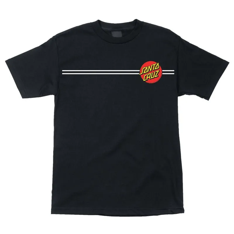 Santa Cruz Classic Dot Short Sleeve Heavyweight Mens Black T-Shirts