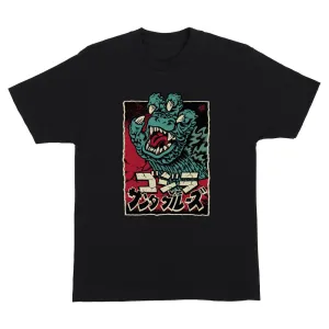 Santa Cruz Godzilla Hand Front Mens T-Shirt - BLACK