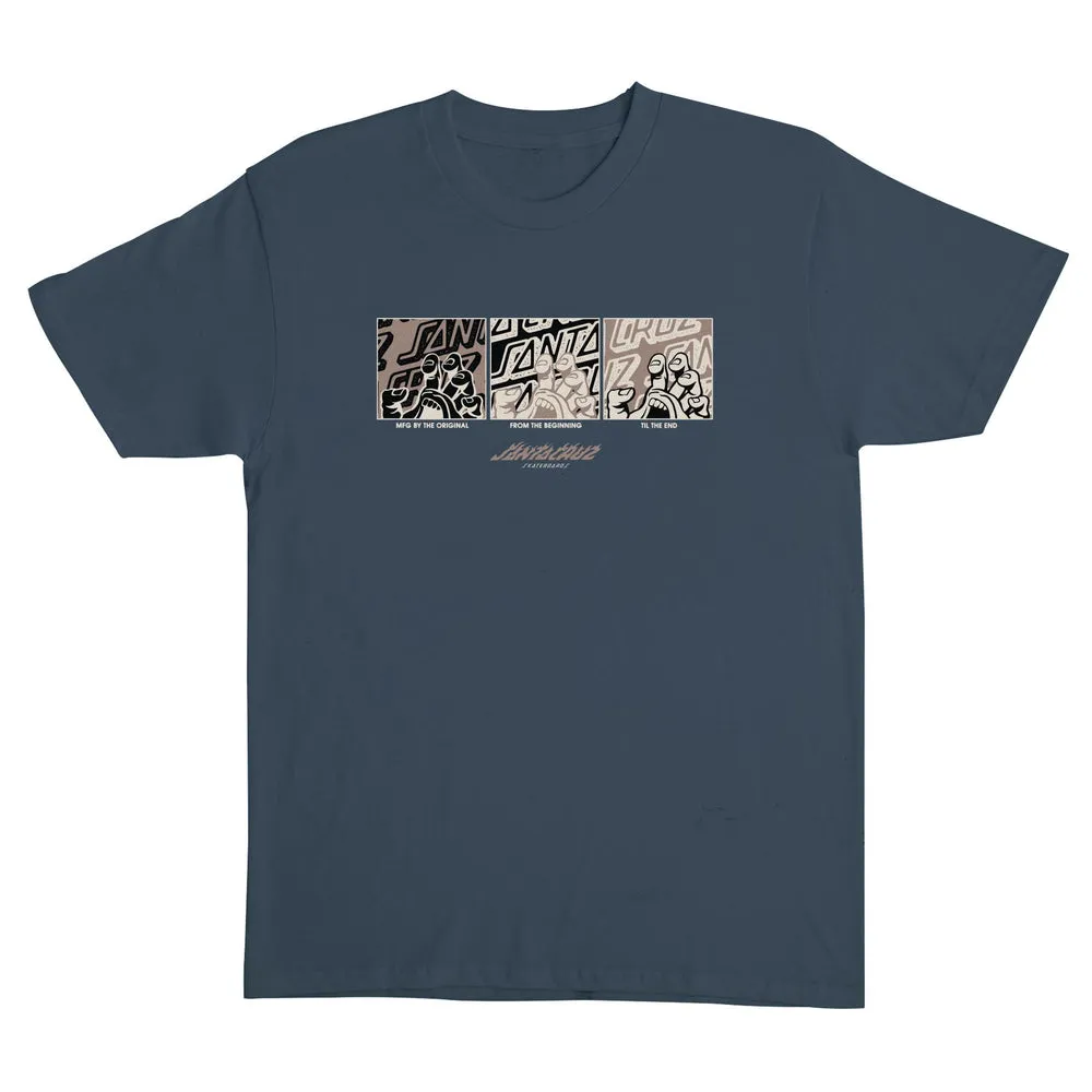 Santa Cruz Handled Front Men's Santa Cruz T-Shirt - STEEL BLUE