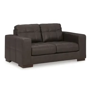 Signature Design by Ashley Luigi Stationary Leather Match Loveseat 5650635