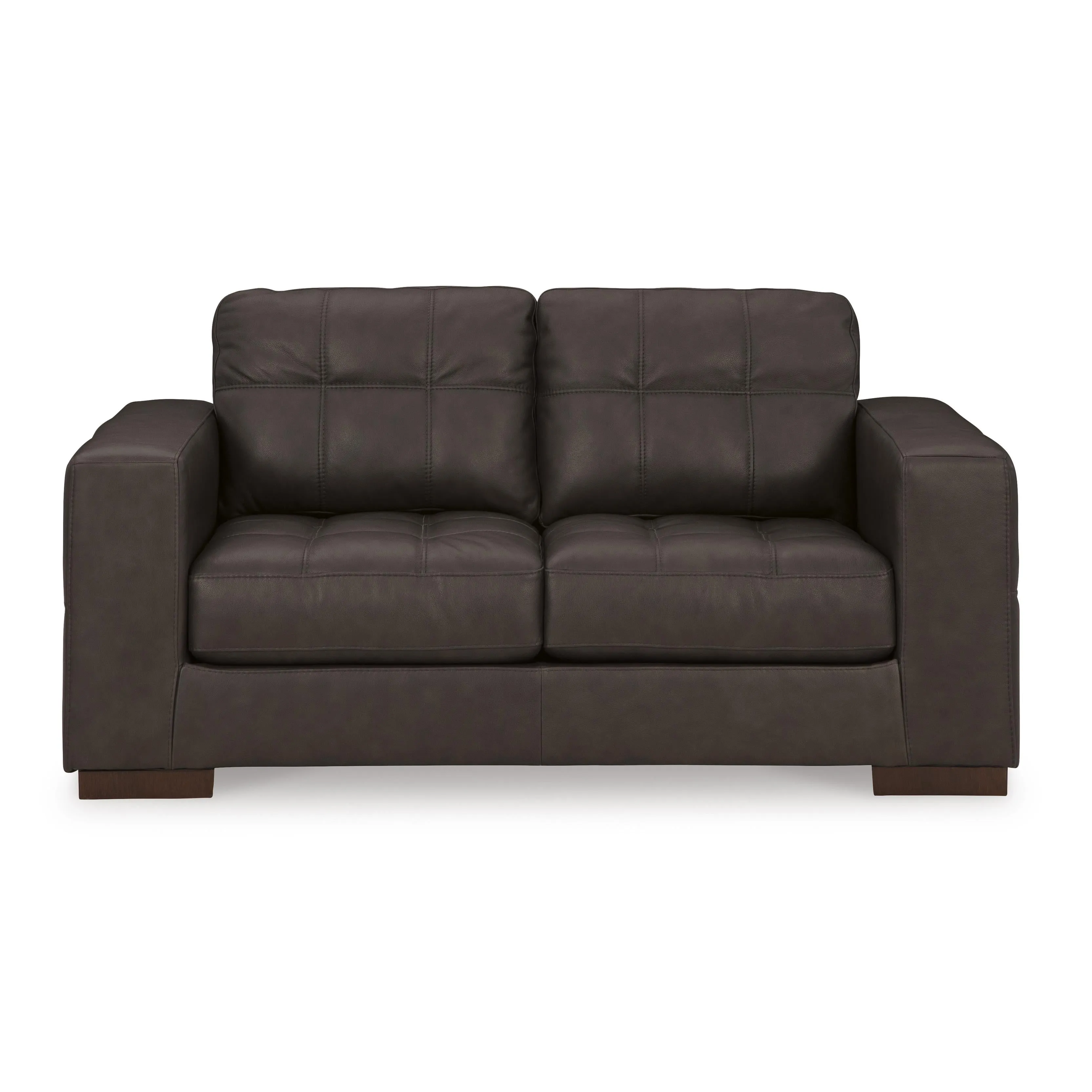 Signature Design by Ashley Luigi Stationary Leather Match Loveseat 5650635