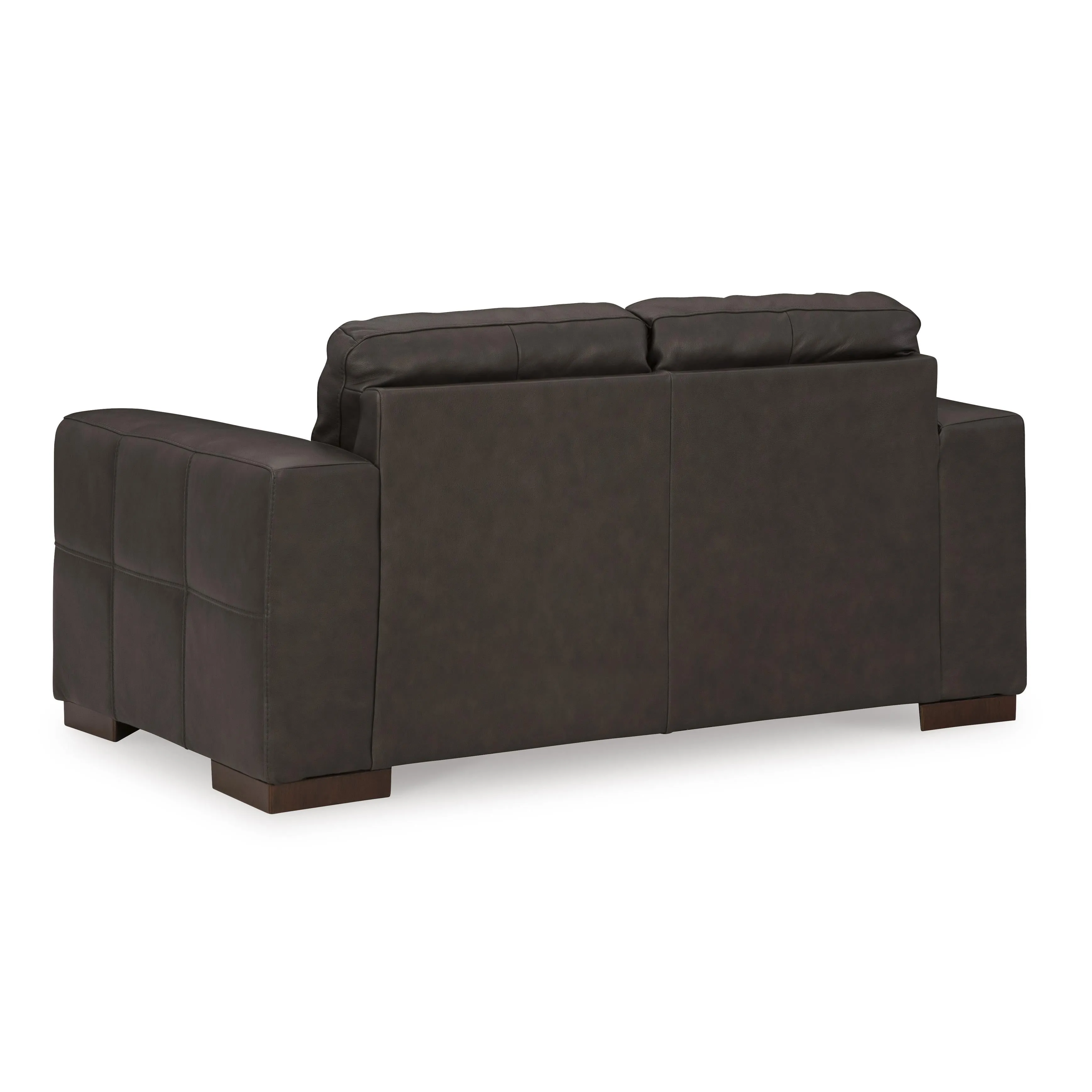 Signature Design by Ashley Luigi Stationary Leather Match Loveseat 5650635