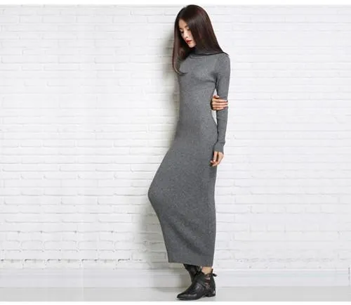 Soft Feminine Long Collar Knitted Pullovers