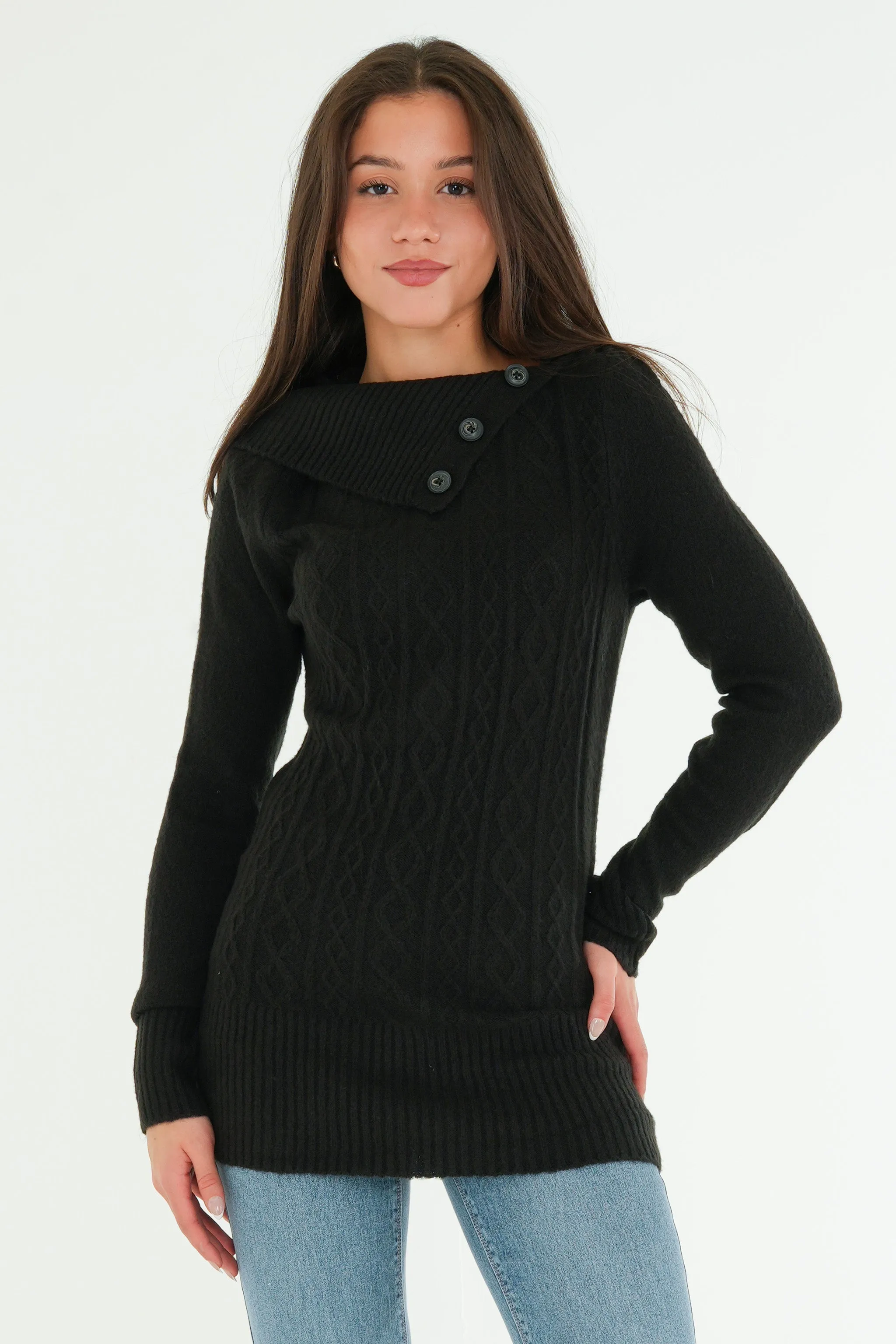 Split Neck Sweater