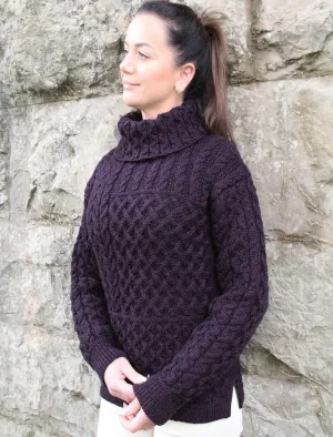 Super Soft Patch Cowl Sweater