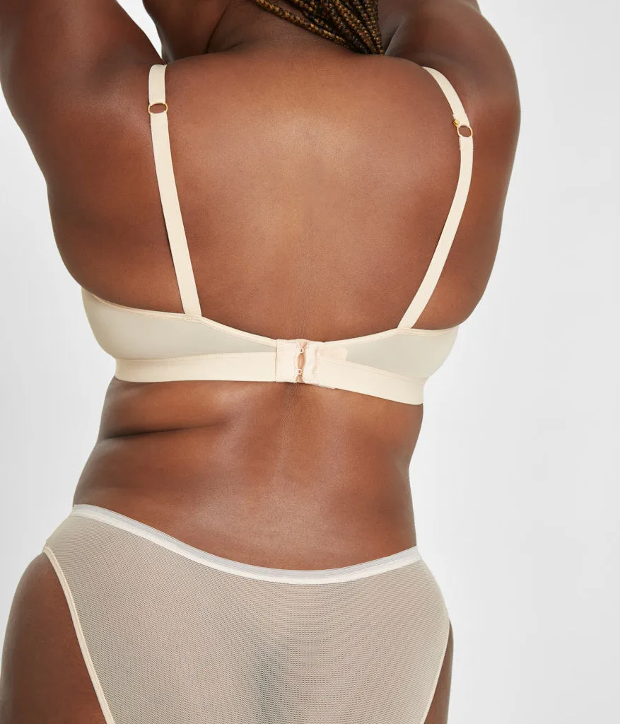 The Spacer Balconette Bra: Toasted Almond