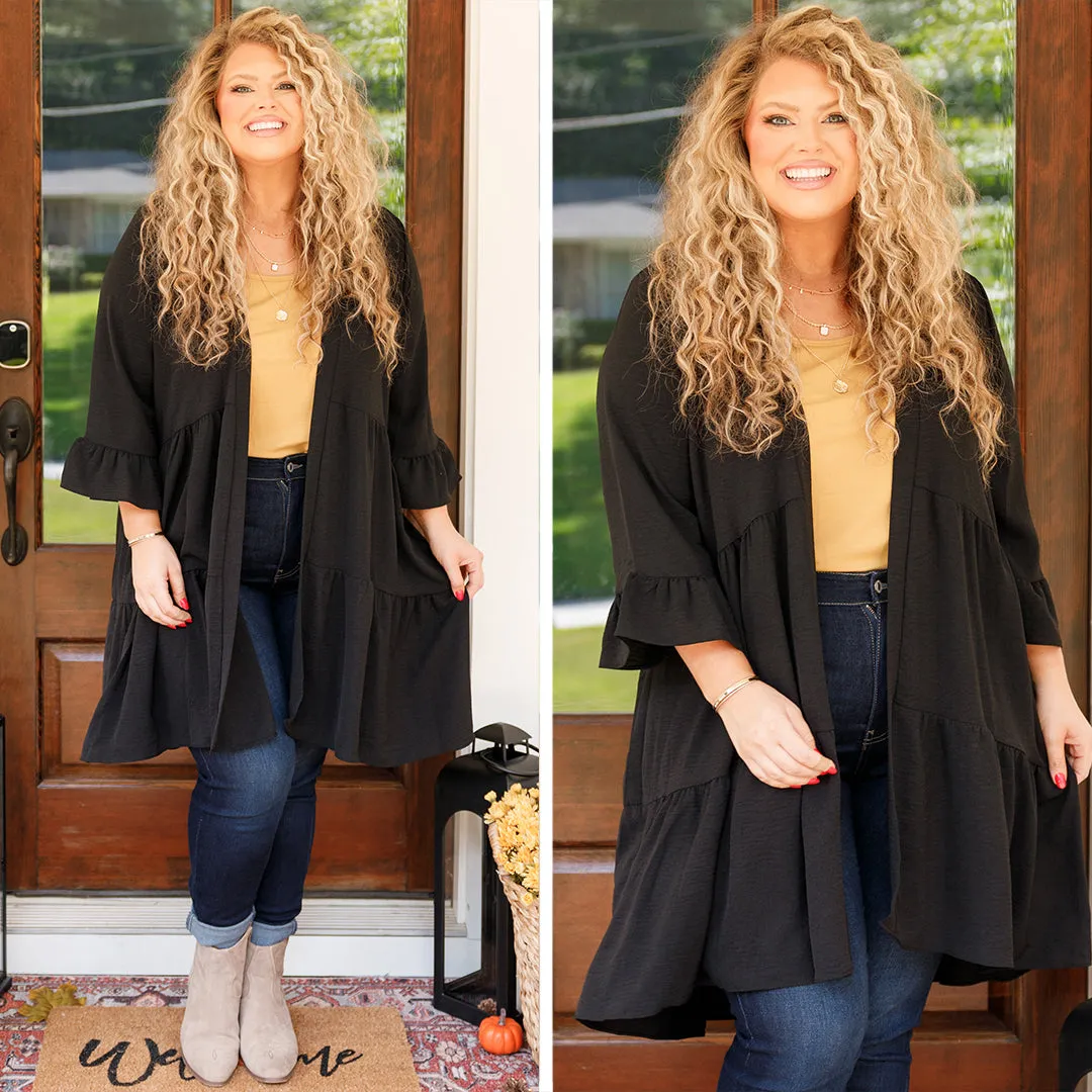 Under The Moon Cardigan, Black