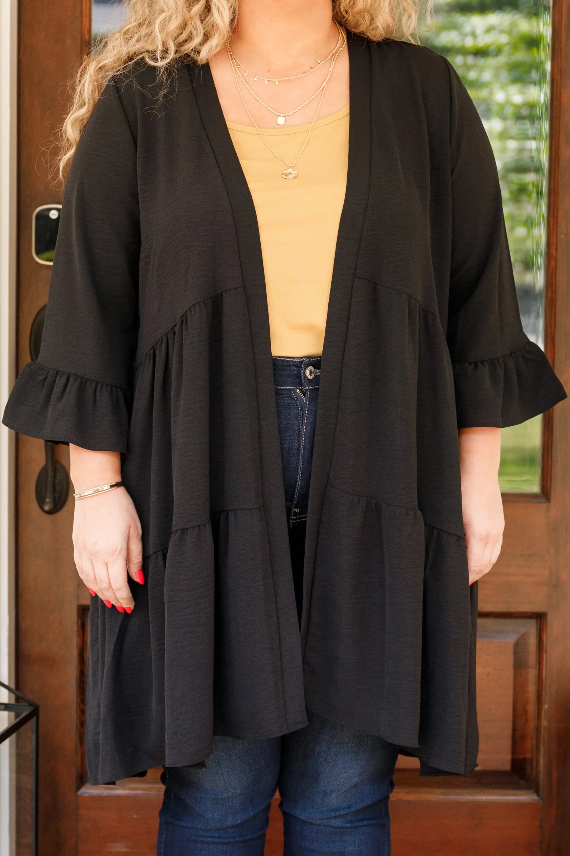 Under The Moon Cardigan, Black