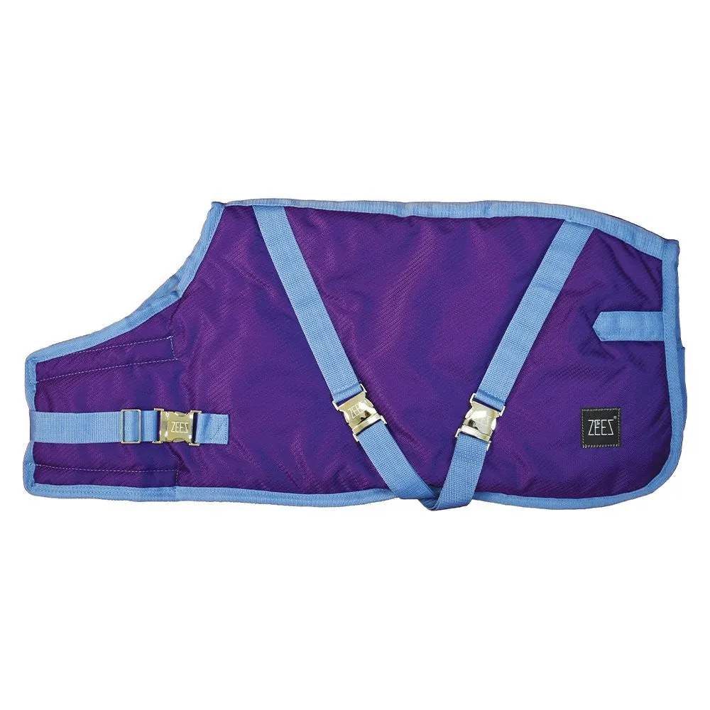 ZEEZ SUPREME DOG COAT SIZE 10 (25CM) GRAPE PURPLE/BLUE